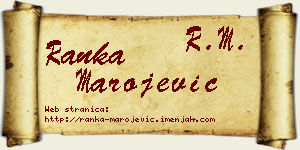 Ranka Marojević vizit kartica